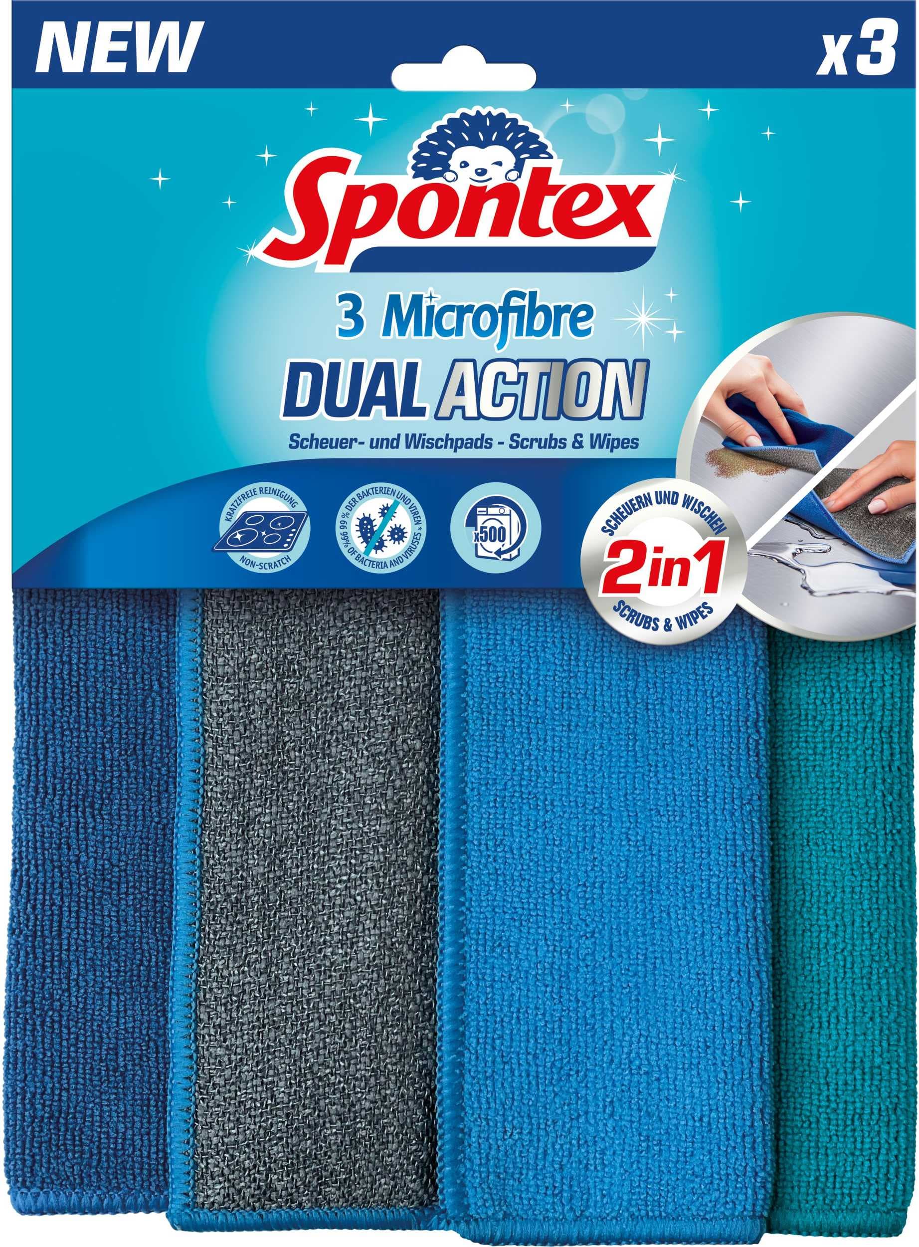 Spontex Dual Action mikroutěrka 3 ks