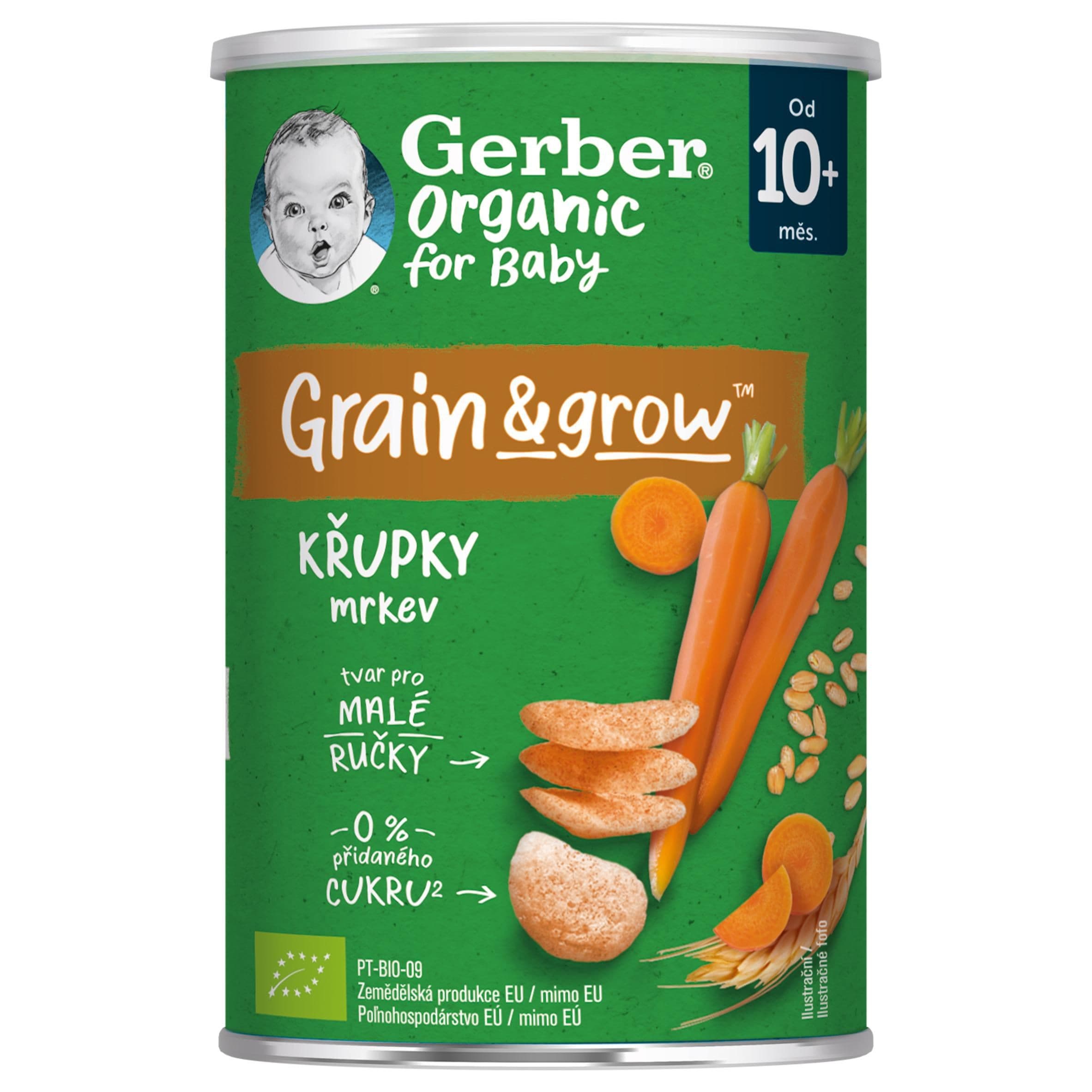 Gerber Organic křupky s mrkví 35 g