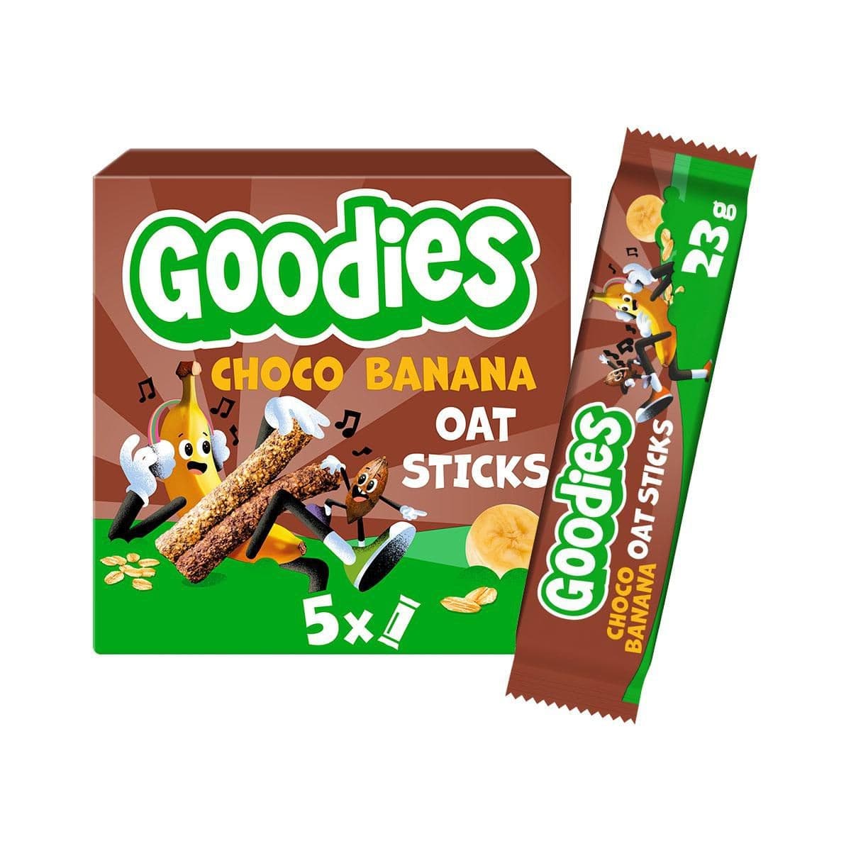 Goodies Ovesné tyčinky kakao & banán 5x23g
