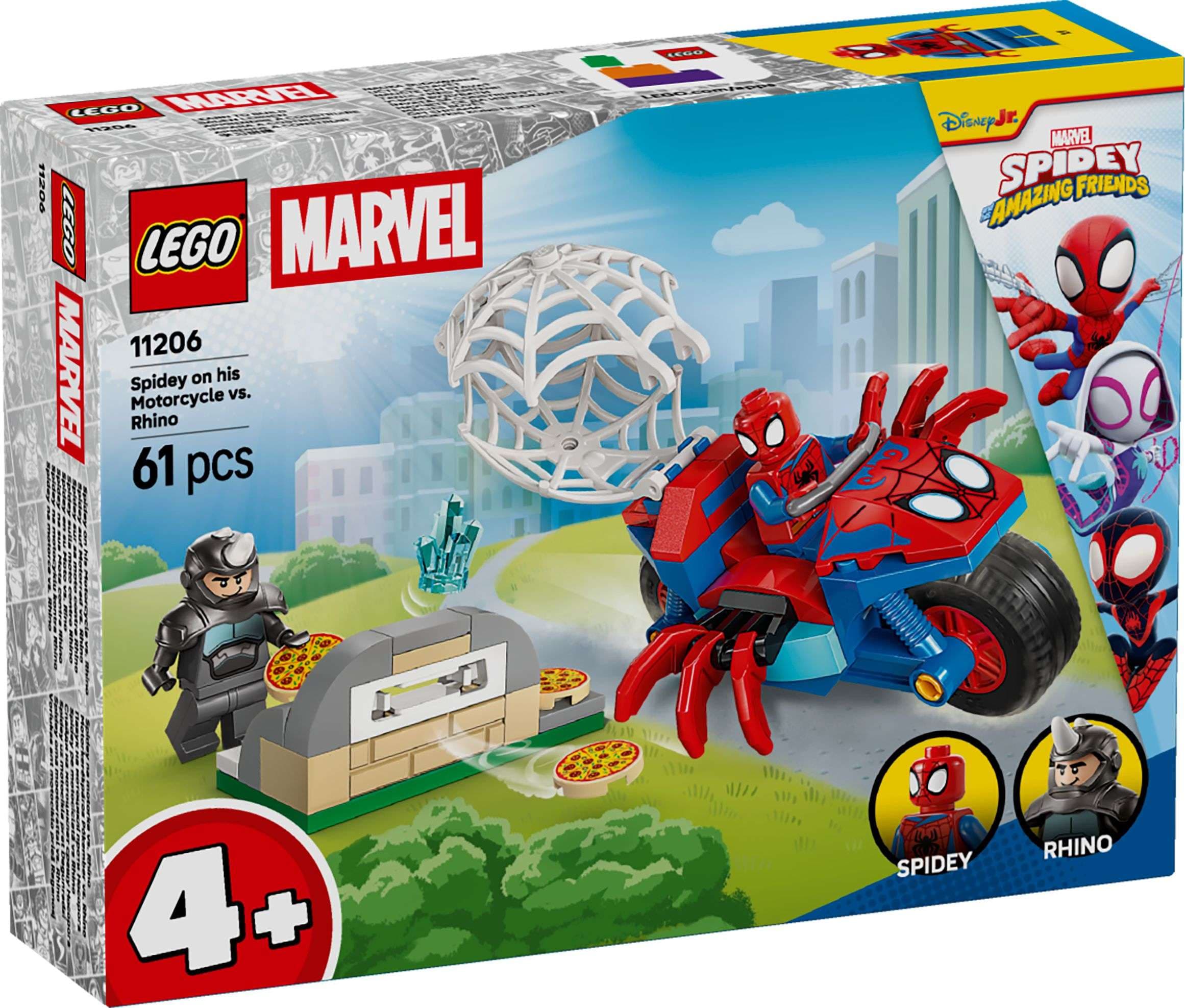 LEGO® Marvel Spidey a jeho úžasní přátelé 11206 Spidey na motorce vs. Rhino