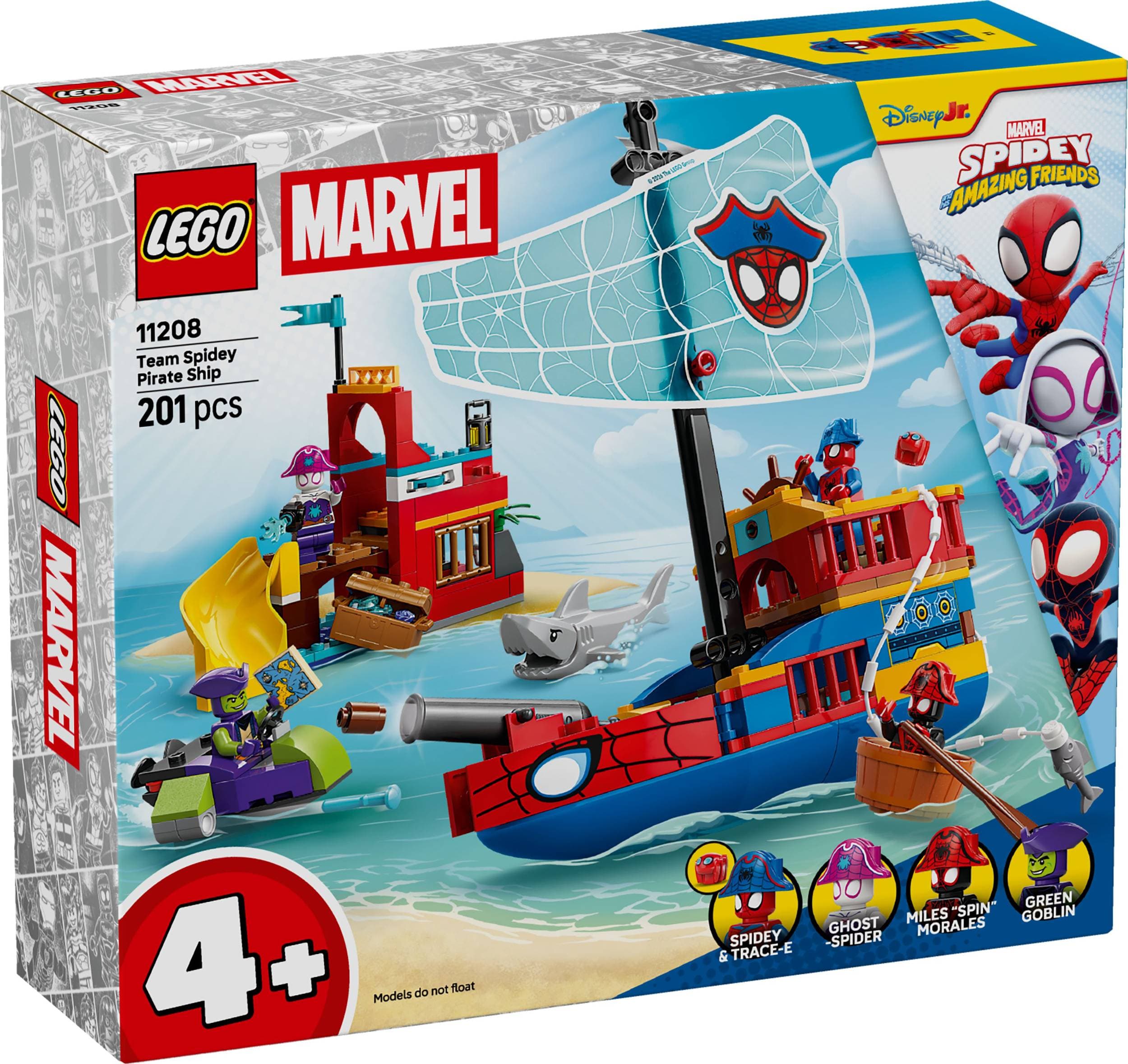 LEGO® Marvel Spidey a jeho úžasní přátelé 11208 Pirátská loď Spideyho týmu