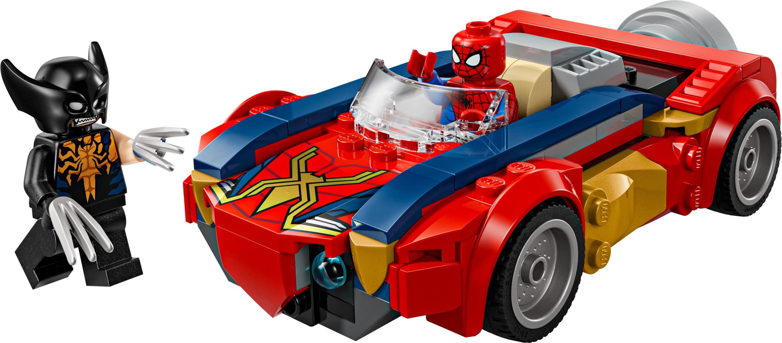 LEGO® Marvel 76336 Spider-Man a auto vs. venomizovaný Wolverine