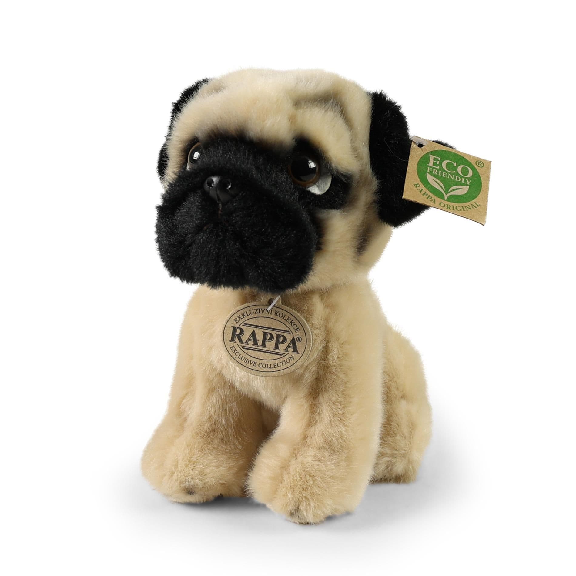 Rappa Plyšový pes mops 18 cm ECO-Friendly