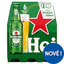 Heineken Pivo ležák světlý 6 x 330ml