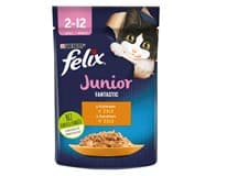 Felix Fantastic Junior kapsička pro koťata kuře v želé 85 g