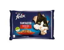Felix Fantastic kapsičky pro kočky králík, jehněčí v želé 4 x 85 g