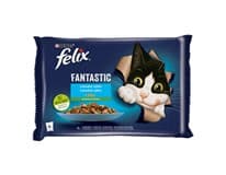Felix Fantastic kapsičky pro kočky losos,pstruh 4 x 85 g