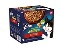 Felix Sensations kapsičky pro kočky hovězí, kuře,kachna, jehněčí v želé 24 x 85 g
