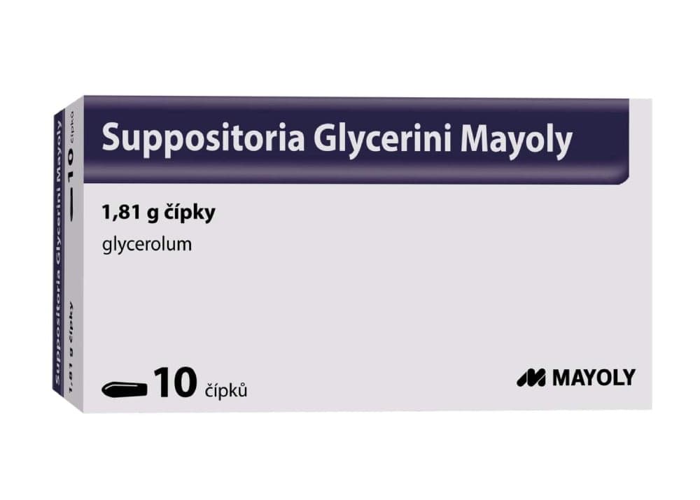 SUPPOSITORIA GLYCERINI MAYOLY 1,81G čípek 10