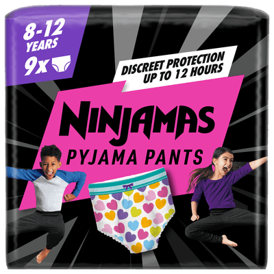 Pampers Ninjamas Pyjama Pants Heart vel. 8 (27-43 kg)