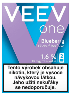 VEEV ONE Bluberry 1,6 %, 2x 2 ml (18 mg)