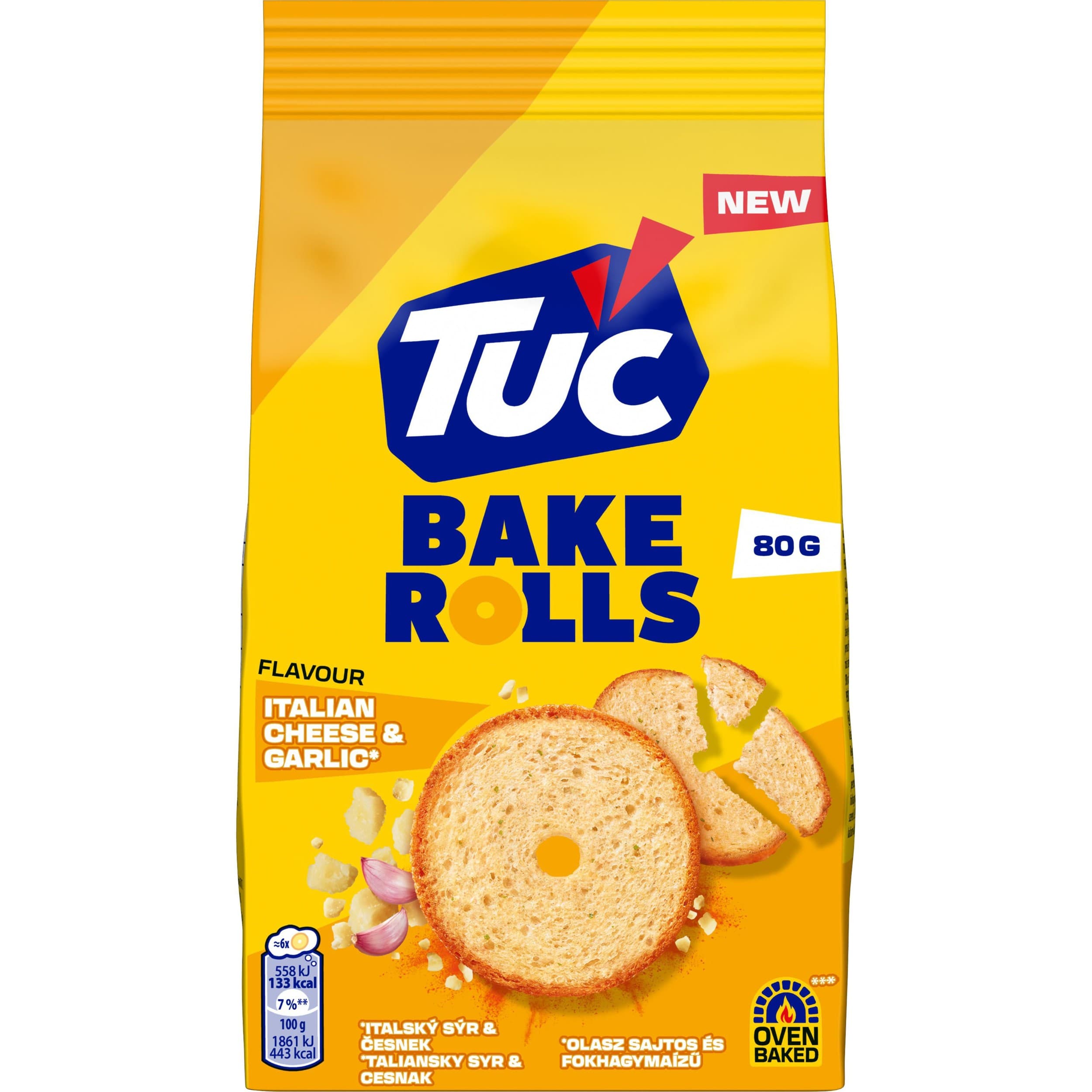 Tuc Bake Rolls Sýr & Česnek 80g