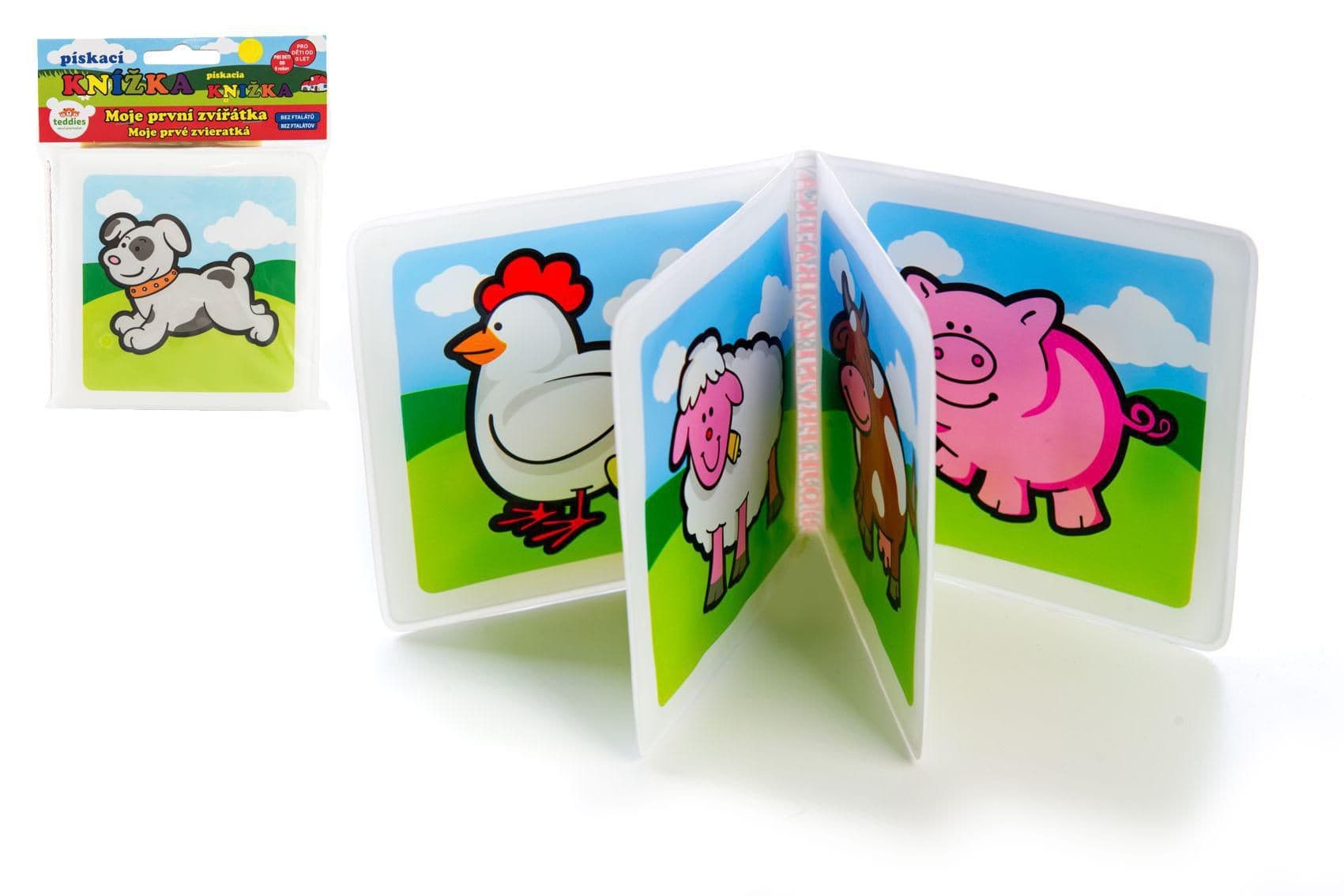 Teddies Knížka pískací Moje první zvířátka MPZ 0+