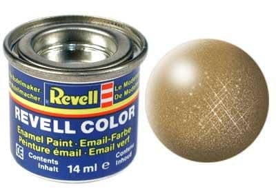Revell Barva emailová - 32192: metalická mosazná (brass metallic)