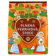 Plněná perníková srdce 160g