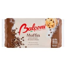 Balconi Muffin con Gocce di Cioccolato 6 x 40g (240g)