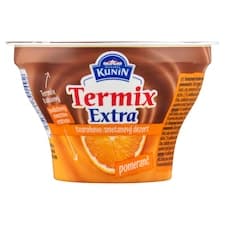 Mlékárna Kunín Termix extra tvarohovo smetanový dezert pomeranč 130g