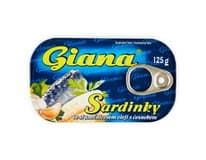 Giana Sardinky v oleji s česnekem 5 x 124 g