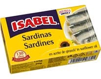 ISABEL Sardinky ve slunečnicovém oleji 125 g