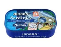 NEKTON Sardinky v rostlinném oleji 125 g