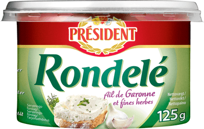 Président Rondelé s česnekem a bylinkami