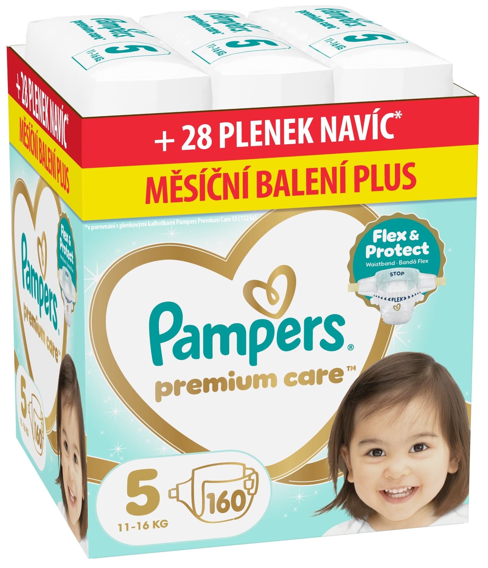 Pampers Premium Care jednorázové plenky 5 (11–16 kg)