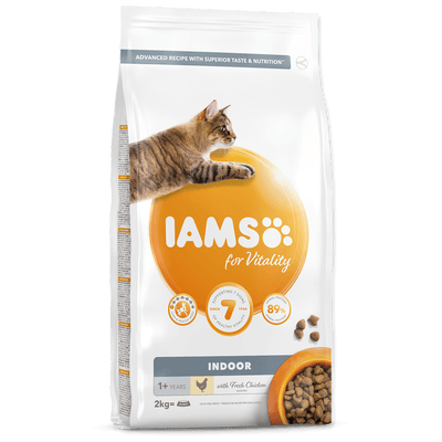 IAMS for Vitality granule s kuřecím pro domácí kočky