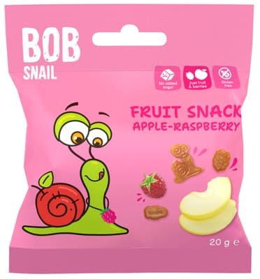 Šnek Bob ovocný snack jablko-malina