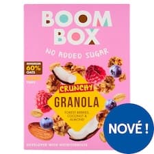 Boom Box granola lesní ovoce, kokos a mandle 300g
