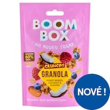 Boom Box granola lesní ovoce, kokos a mandle 60g