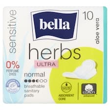 Bella Herbs Ultra Sensitive Aloe Vera Normal hygienické vložky 10 ks