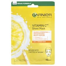 Garnier Skin Naturals rozjasňující textilní maska s vitamínem C, 28 g