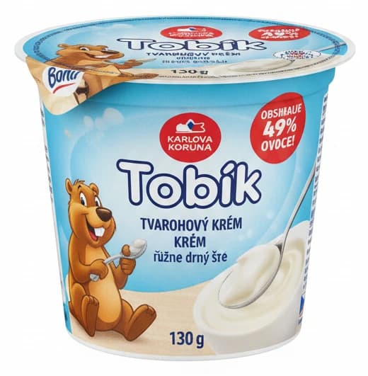 Tvarohový krém Tobík Karlova Koruna