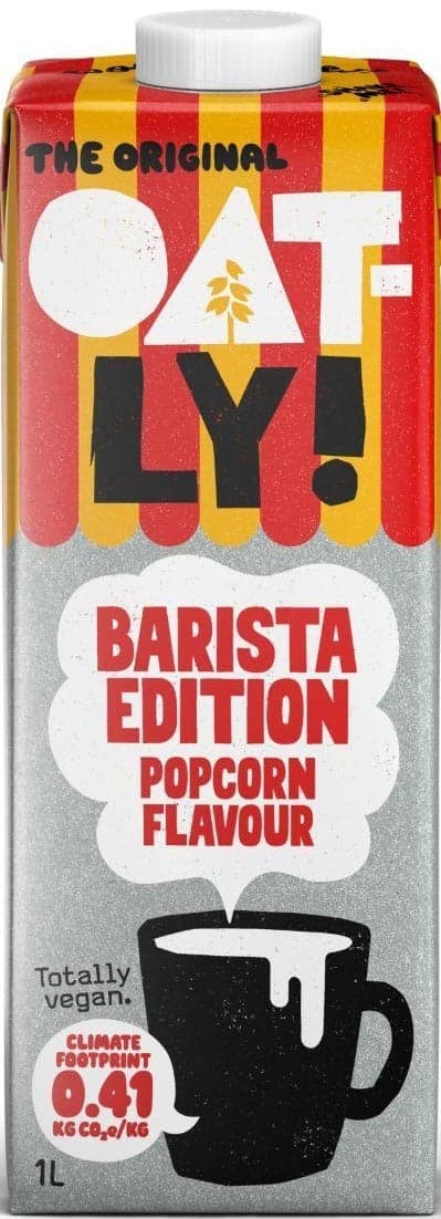 Oatly! Barista ovesný nápoj s příchutí popcornu