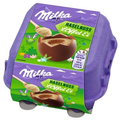 Milka Velikonoční vajíčka s oříškovým krémem