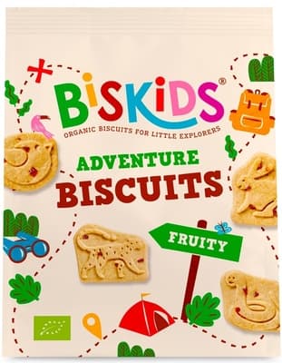 Biskids BIO Dětské celozrnné sušenky s kousky jablek bez přidaného cukru