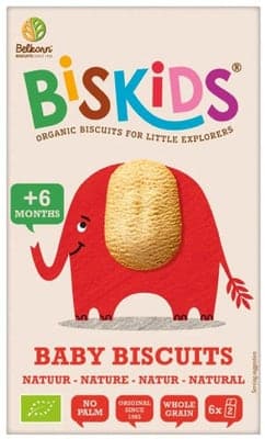 Belkorn BISkids BIO Dětské celozrnné sušenky Natural 6m+