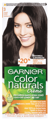 Garnier Color Naturals permanentní barva na vlasy, odstín 3 tmavě hnědá