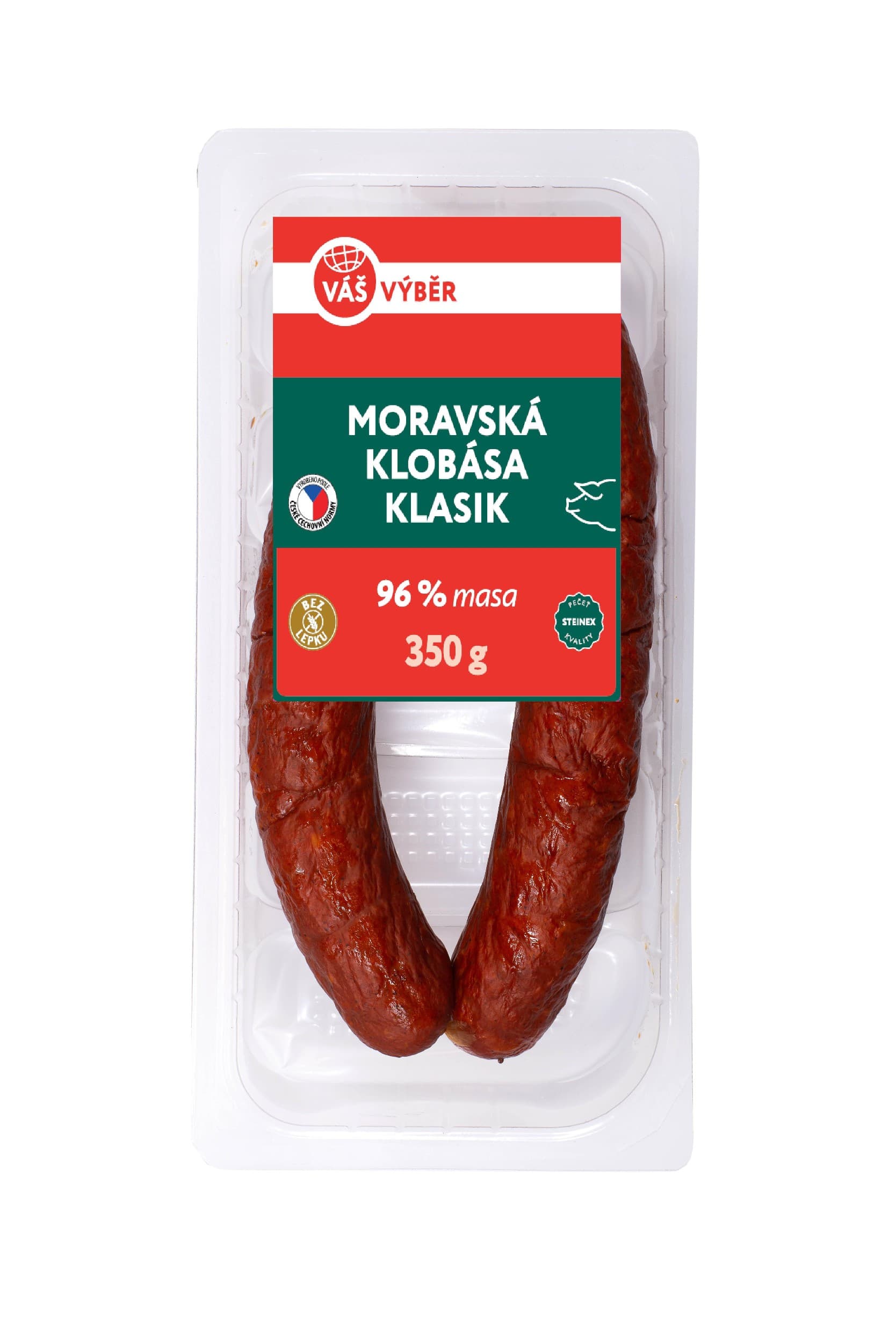 Váš Výběr Moravská klobása klasik 350g