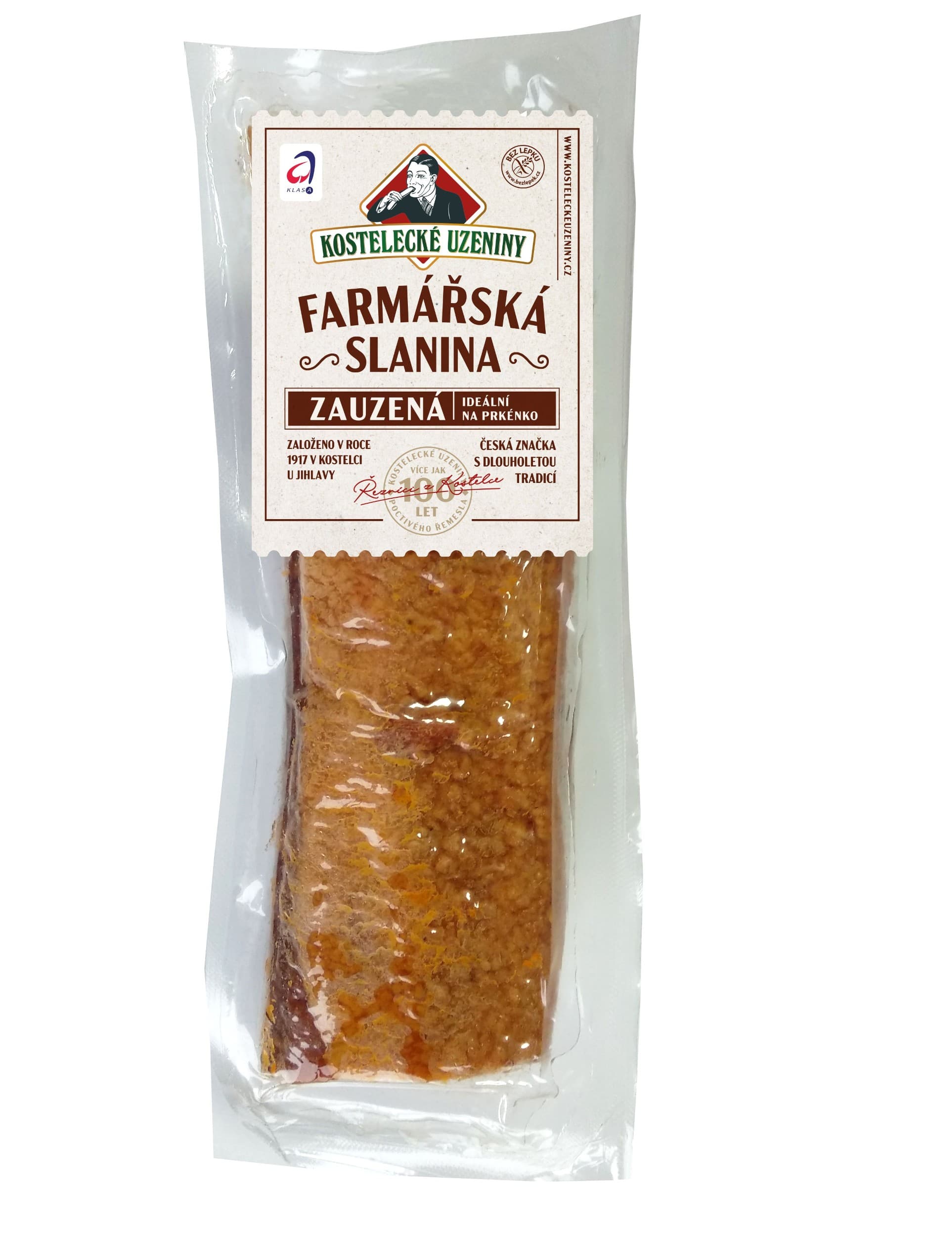 Kostelecké Uzeniny Farmářská zauzená slanina