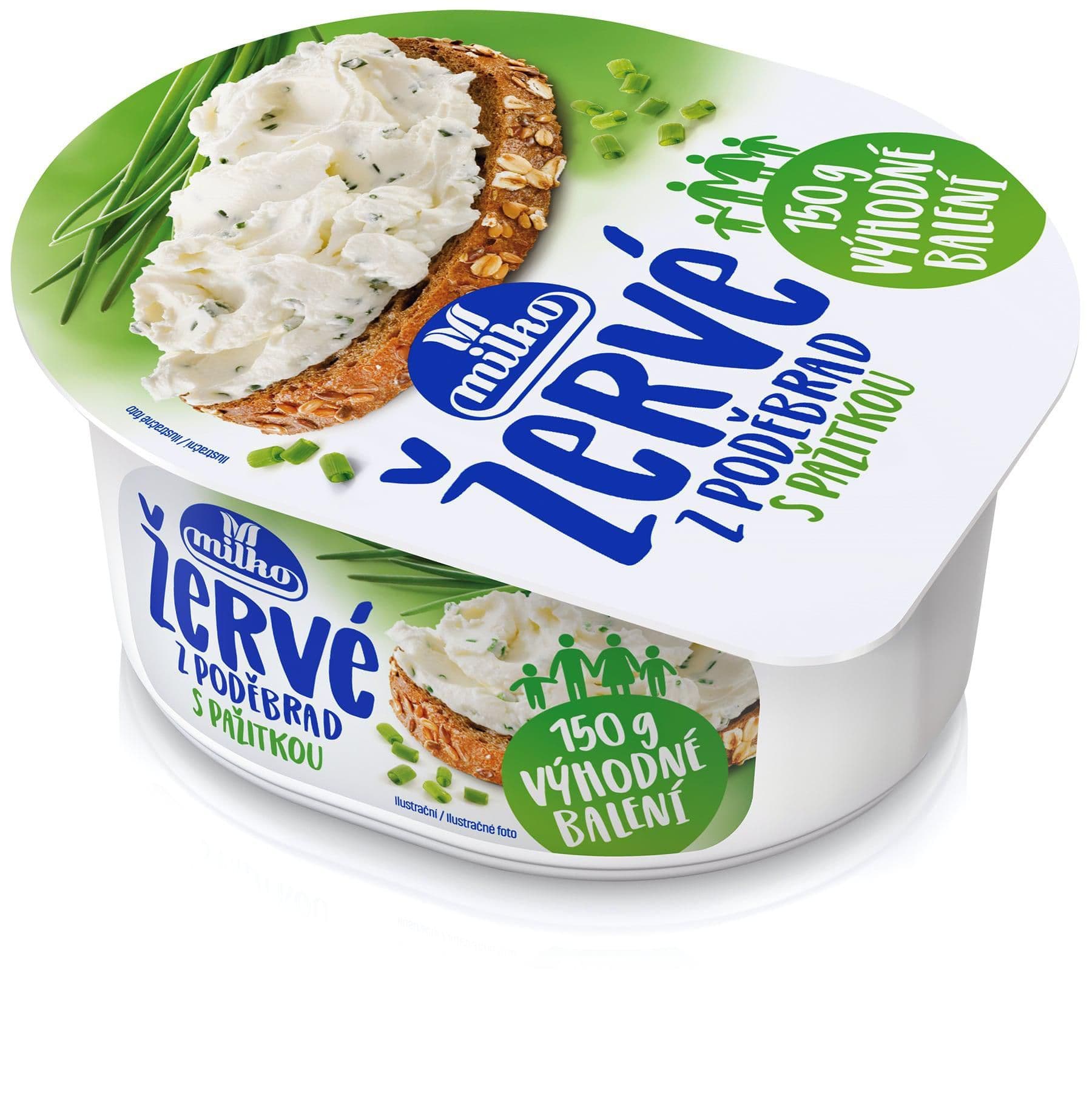Milko Žervé pažitka 150g výhodné balení