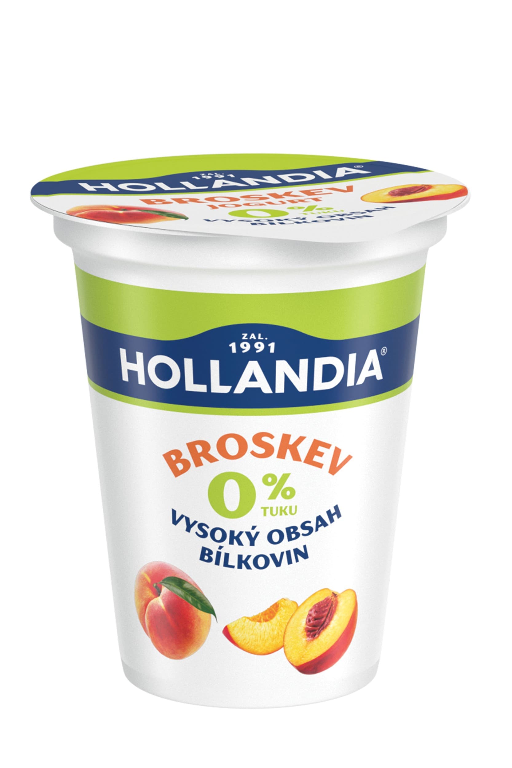 Hollandia jogurt nízkotučný, broskev 150g