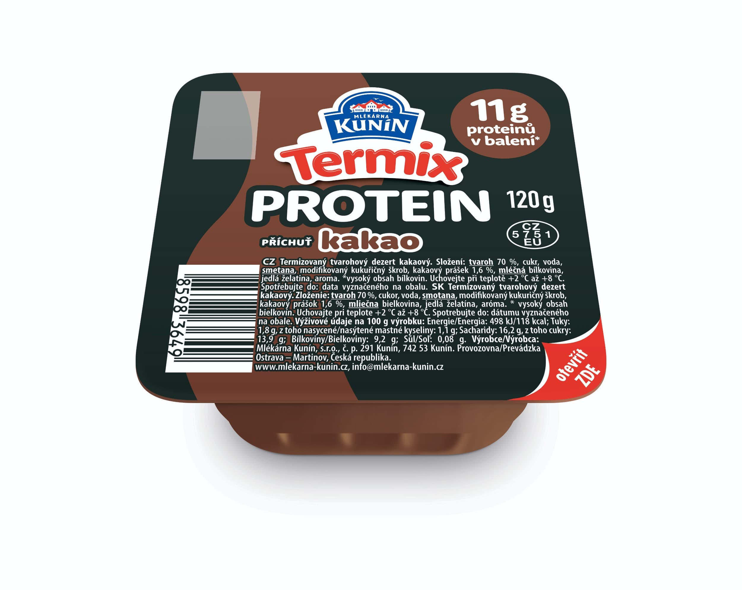 Kunín Termix Protein s příchutí kakao 120g