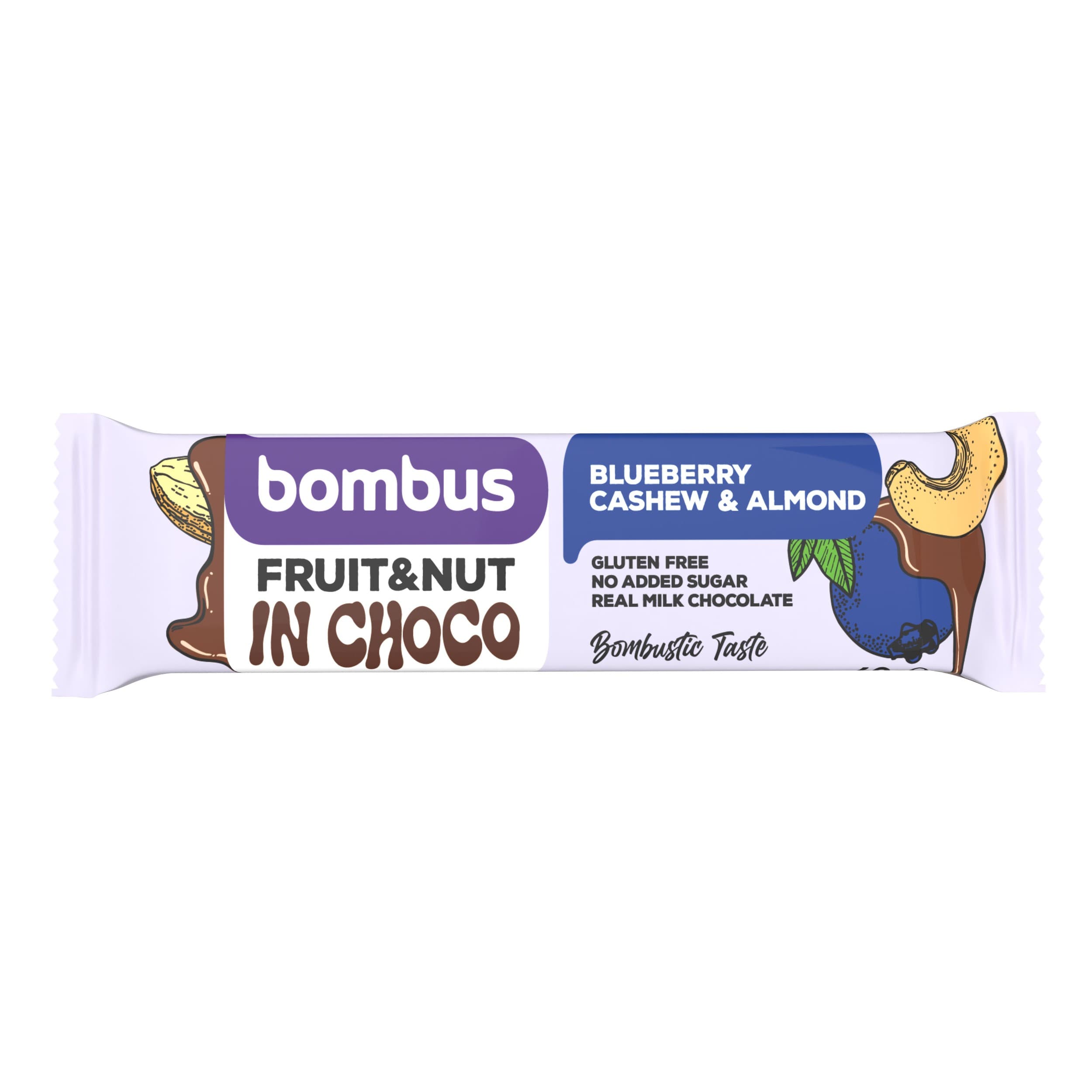 Bombus Fruit&Nut bar Blueberry&Cashew&Almond 40g