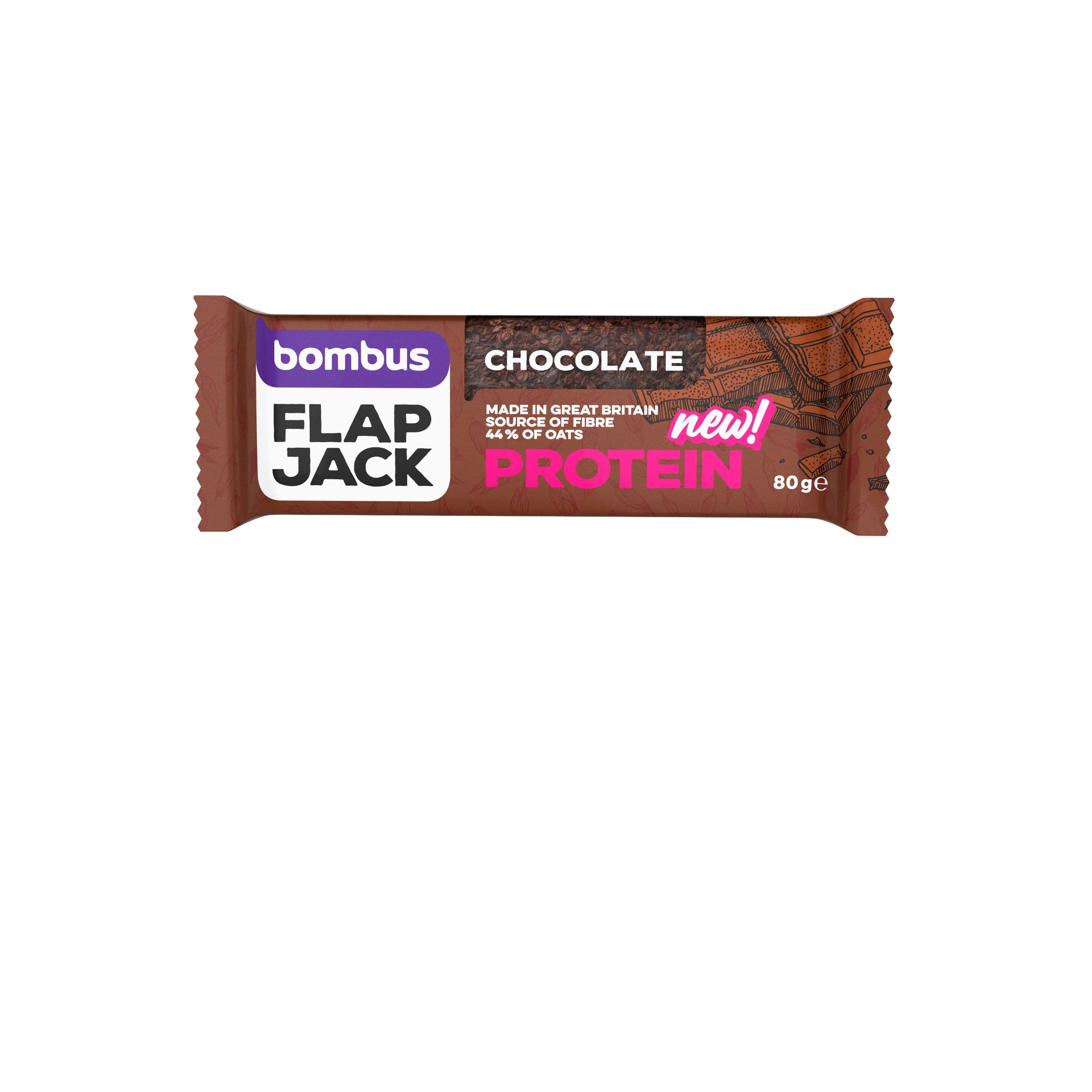 Bombus Flapjack Protein Chocolate 80g