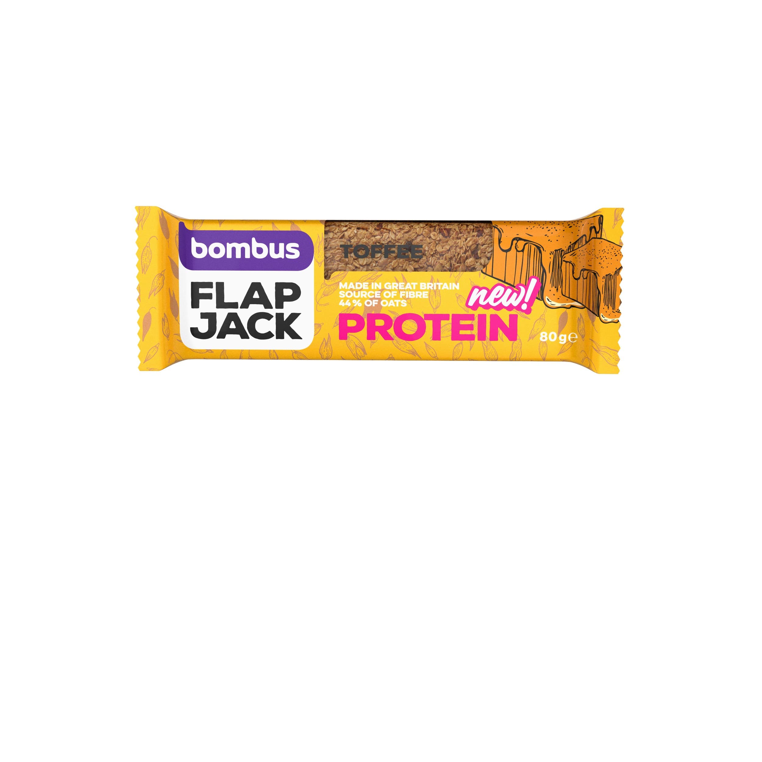 Bombus Flapjack Protein Toffee 80g