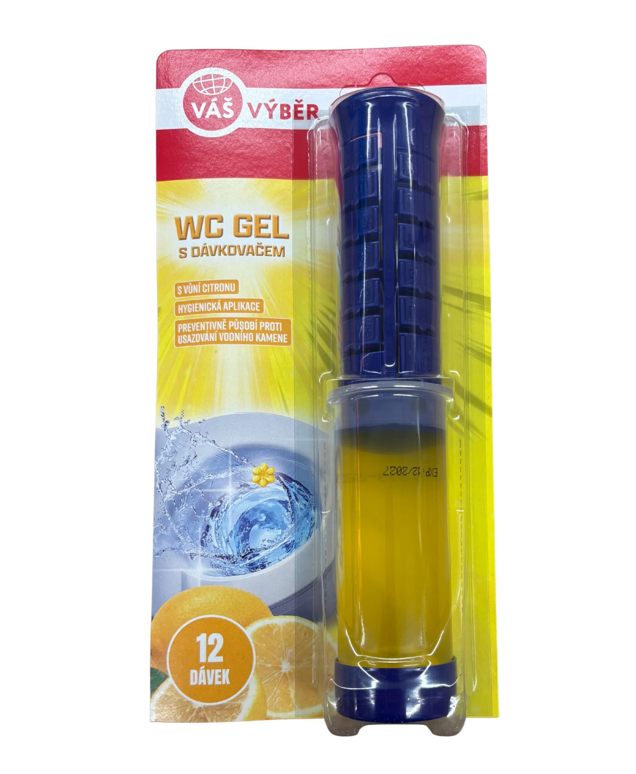 Váš Výběr WC gel s dávkovačem s vůní citronu 75 ml