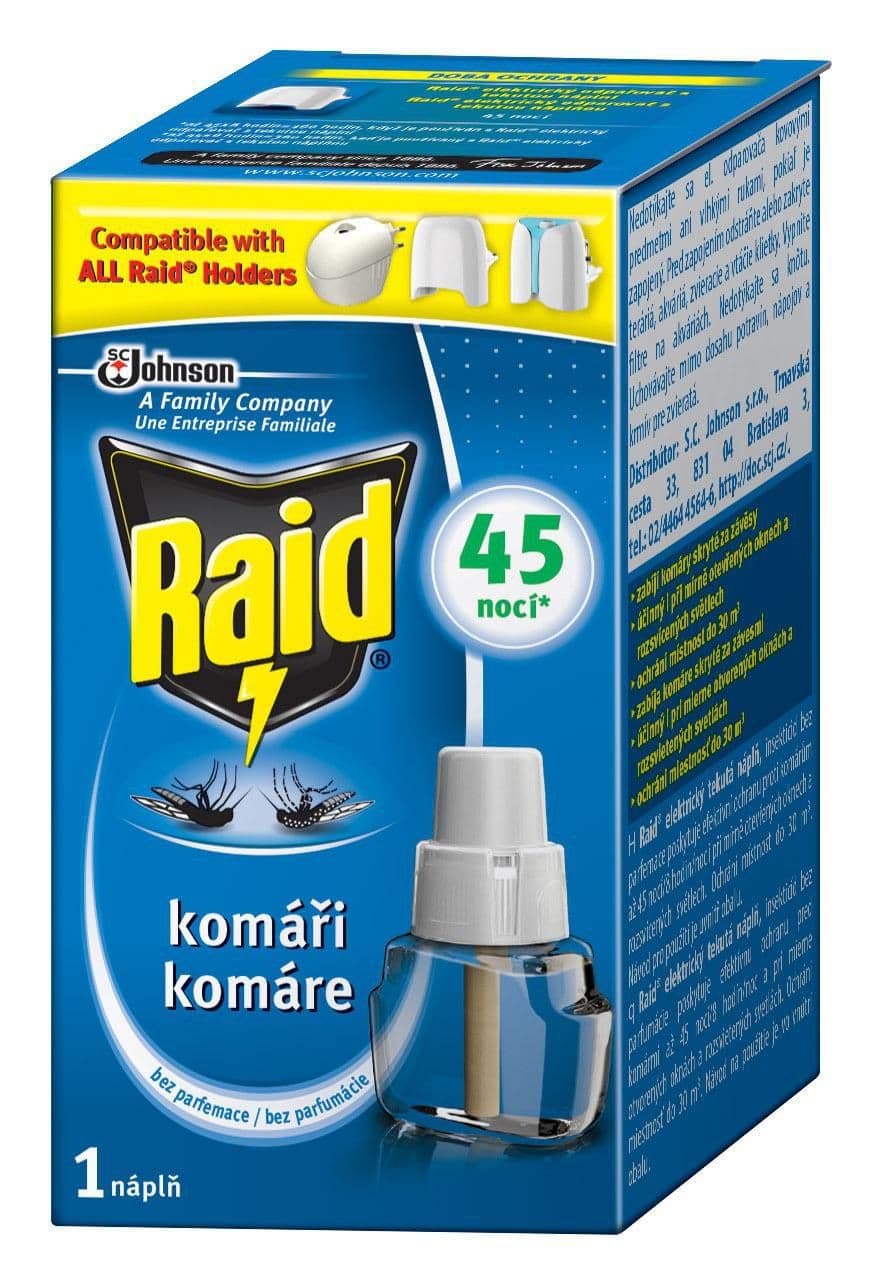 Raid Komáři elektrický tekutá náplň 27 ml