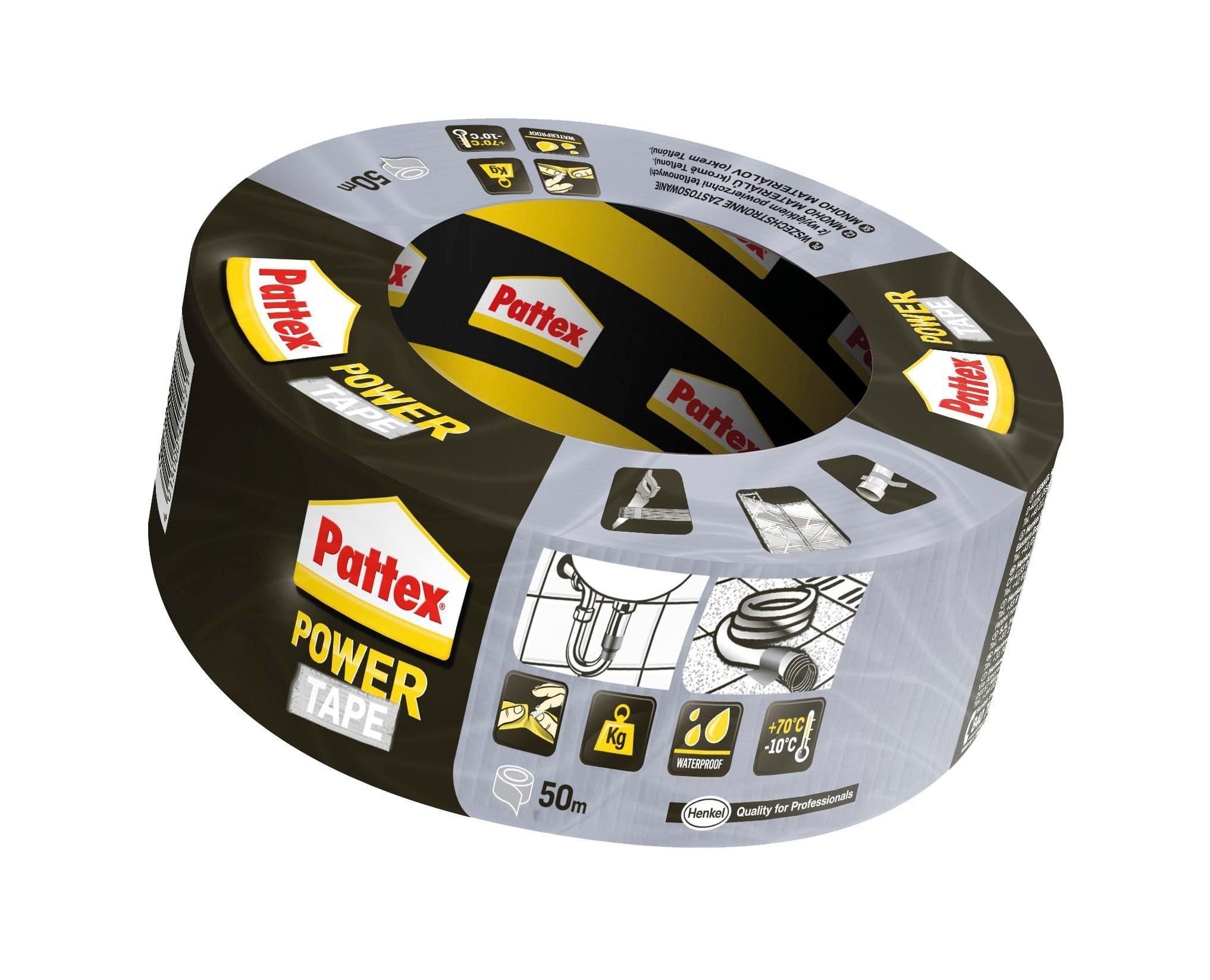 Pattex Power páska stříbrná 50 mm x 50 m
