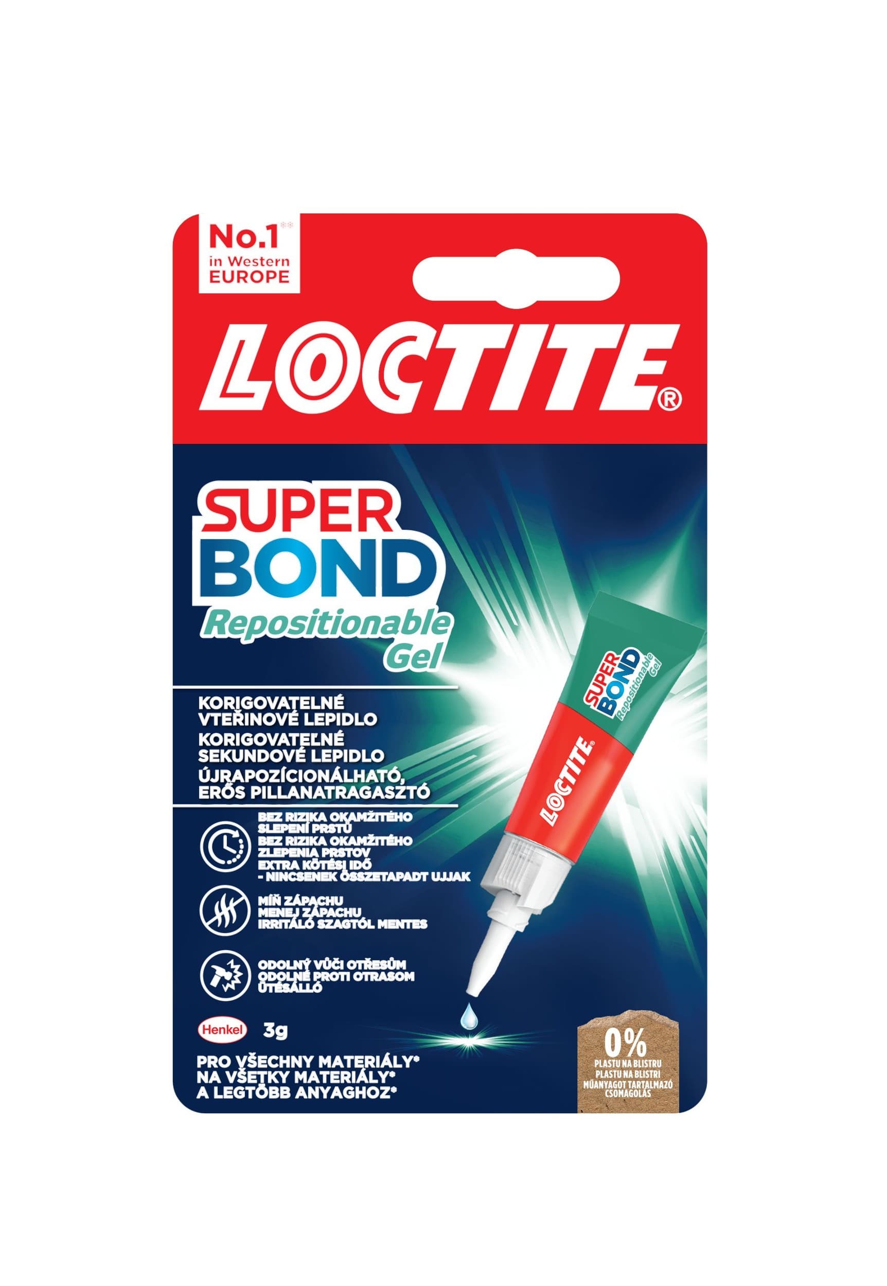 Loctite Super Bond Repositionable gel 3 g